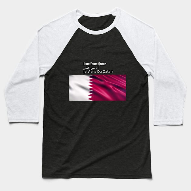 I am From Qatar Baseball T-Shirt by HR